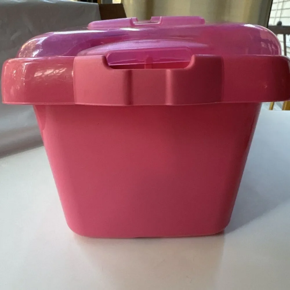 LEGO Bricks and more: Large Pink Brick Box (5560) Not Sorted Not Counted